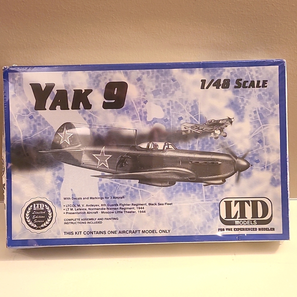 LTD Models - Limited Edition: WWII Russian YAK-9 - Model Kit - Sealed